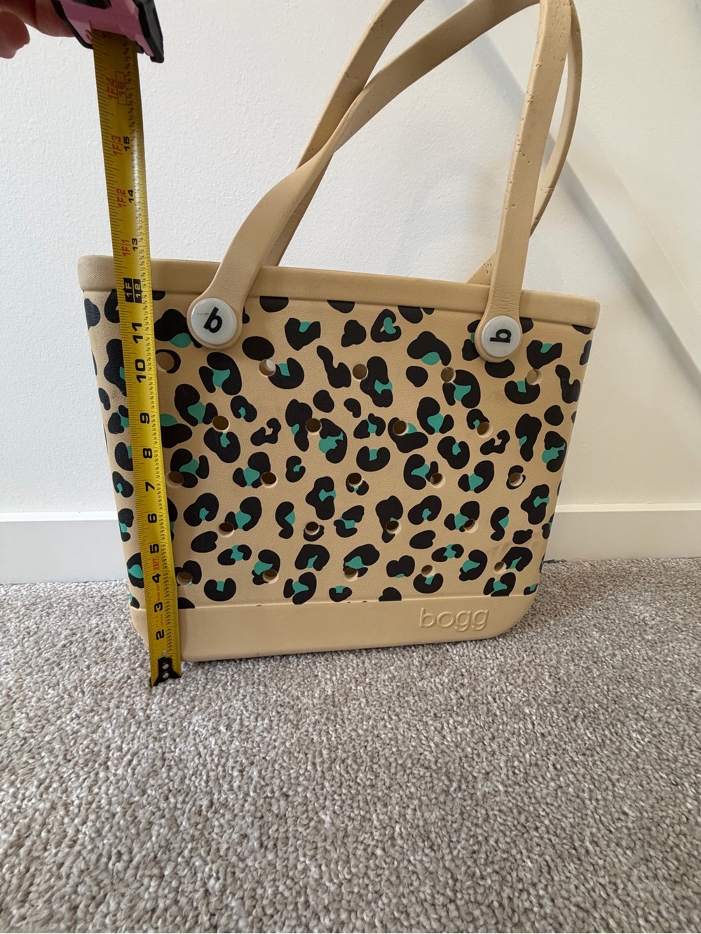 BOGG BAG Beige Leopard-Print Tote with Teal Accents - Picture 5 of 5